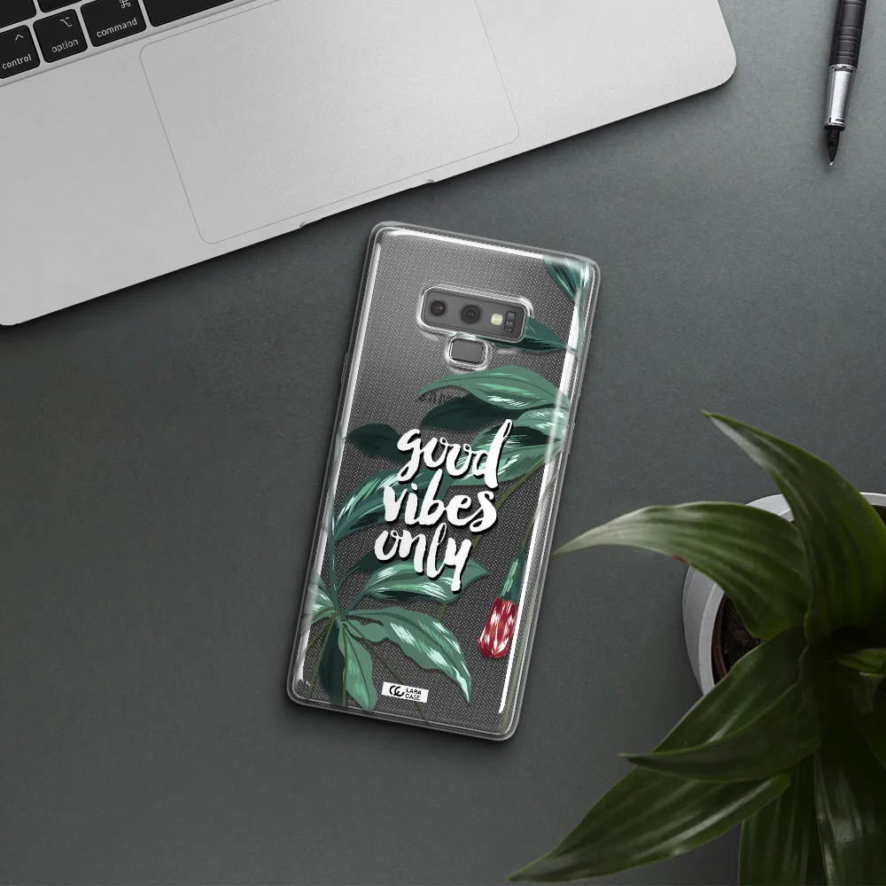 Tropical Vibes Green Samsung Note 9 Clear TPU Case
