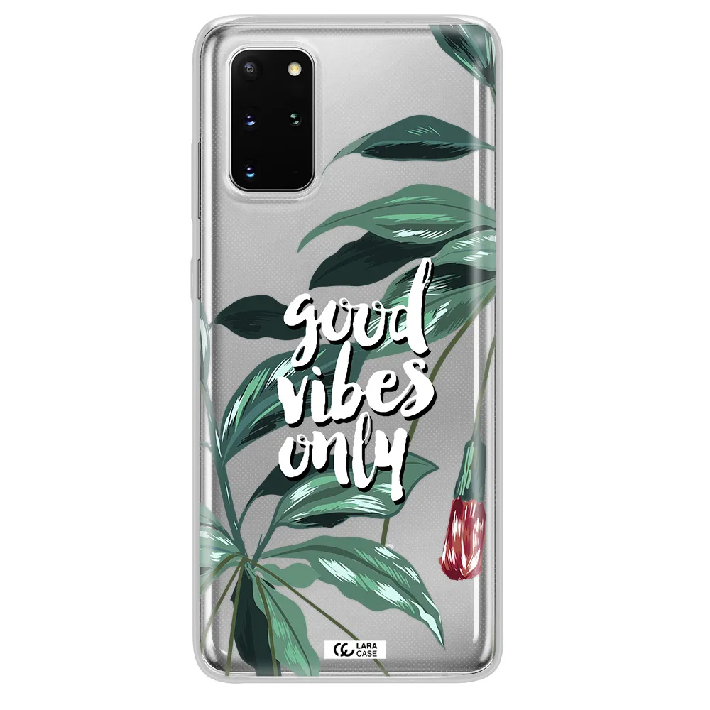 Tropical Vibes Green Samsung S 20 Plus Clear TPU Case