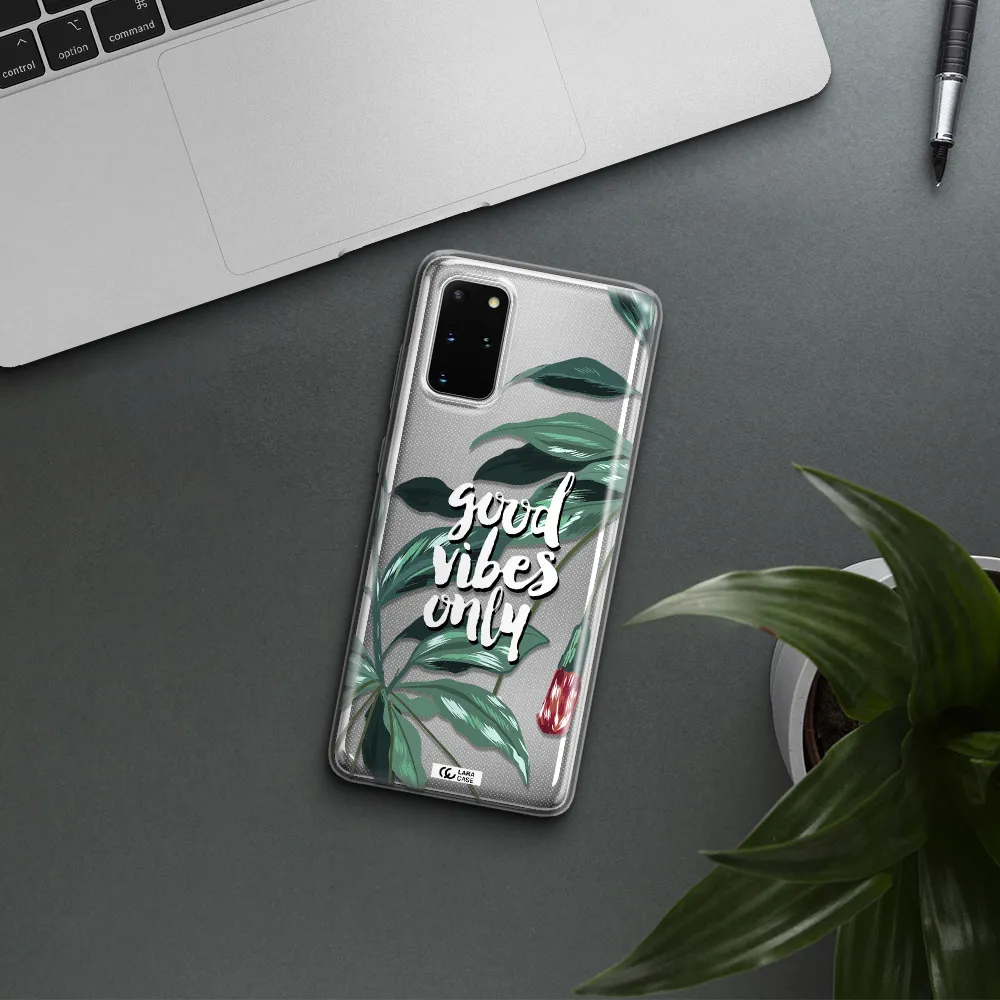 Tropical Vibes Green Samsung S 20 Plus Clear TPU Case