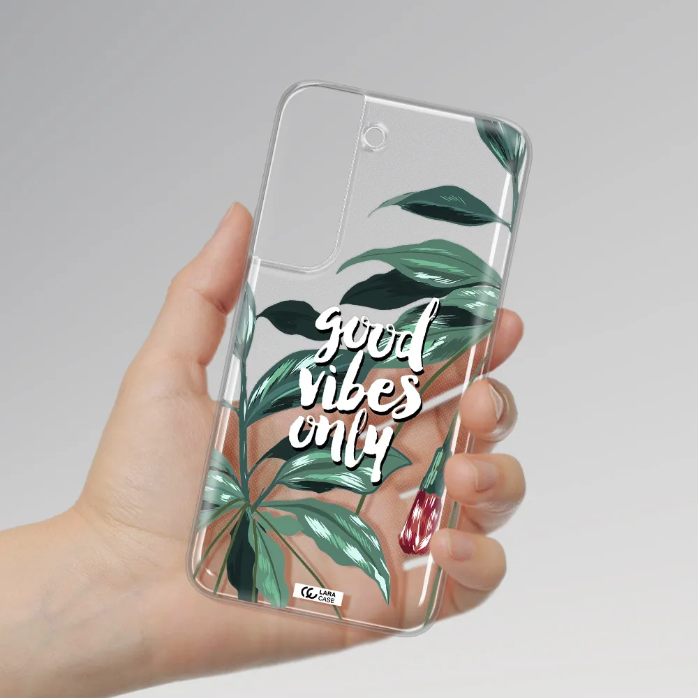 Tropical Vibes Green Samsung S 22 Clear TPU Case