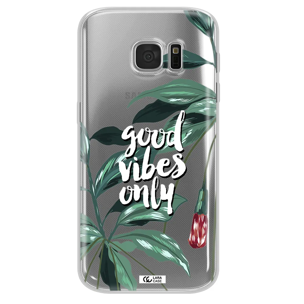 Tropical Vibes Green Samsung S 7 Clear TPU Case