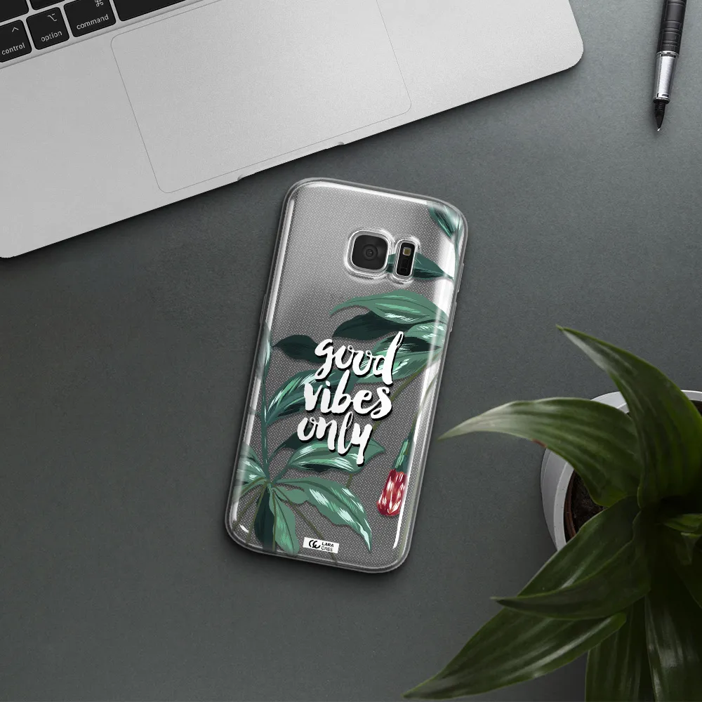Tropical Vibes Green Samsung S 7 Clear TPU Case