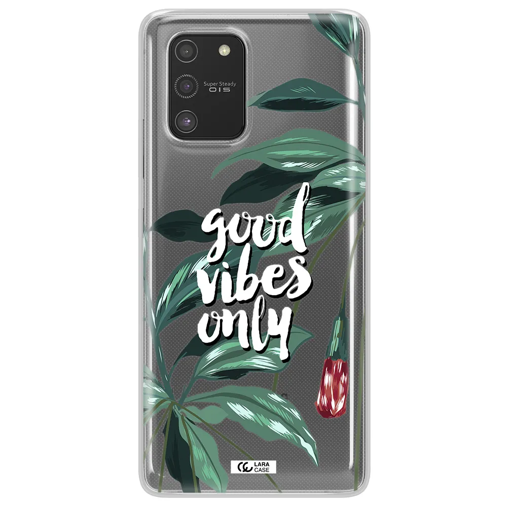 Tropical Vibes Green Samsung S10 Lite Clear TPU Case