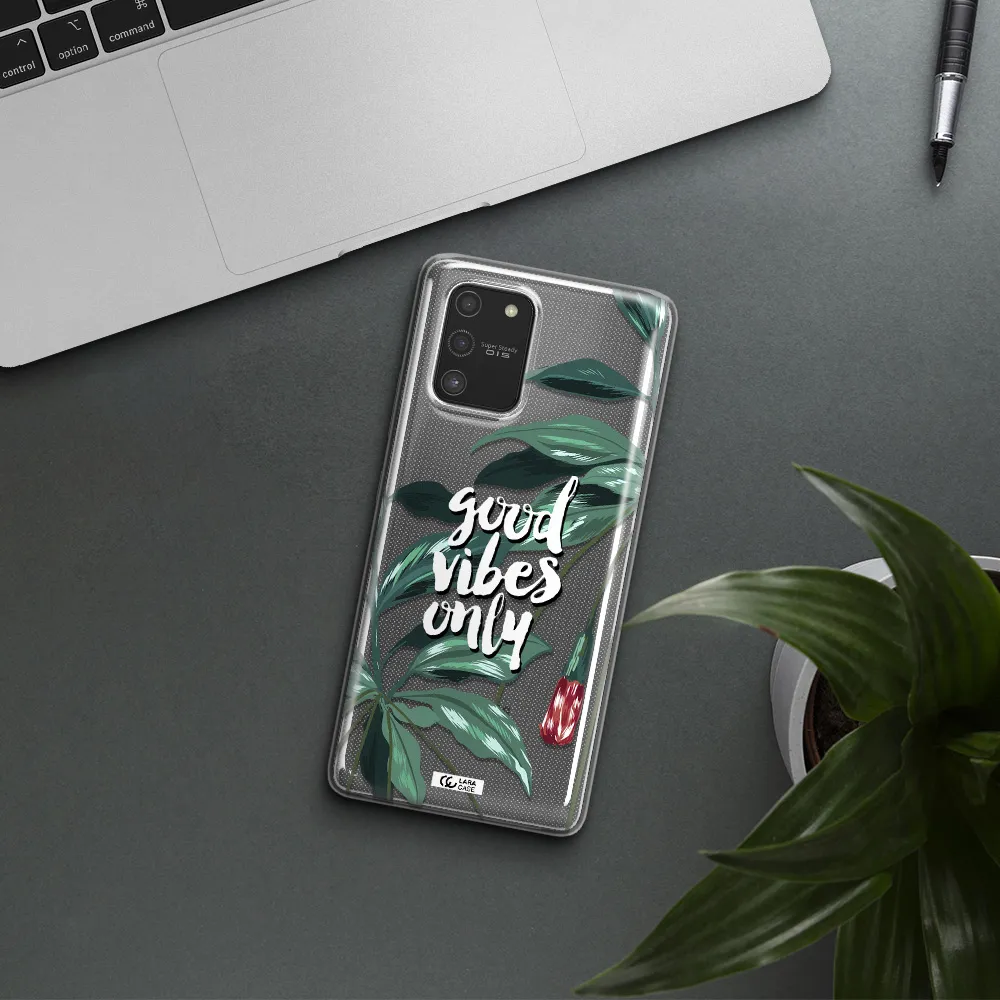 Tropical Vibes Green Samsung S10 Lite Clear TPU Case