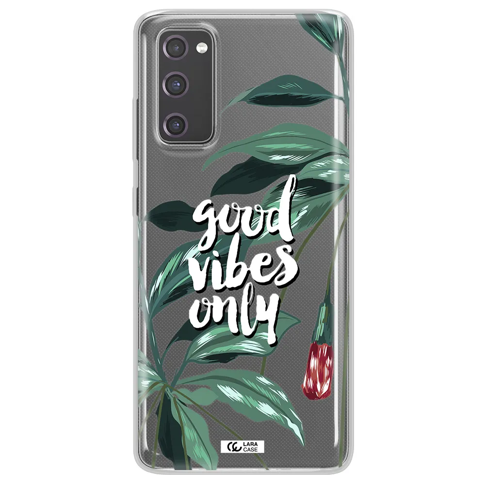 Tropical Vibes Green Samsung S20 Fe Clear TPU Case