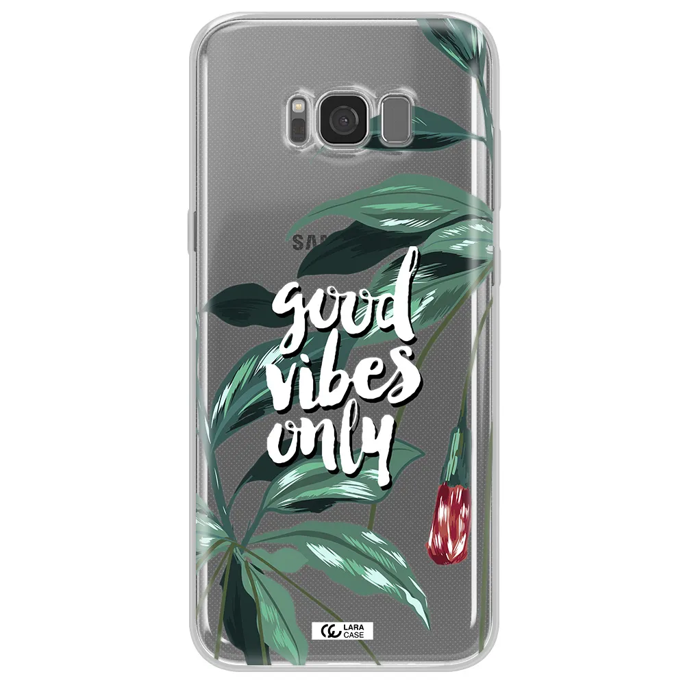 Tropical Vibes Green Samsung S8 Clear TPU Case