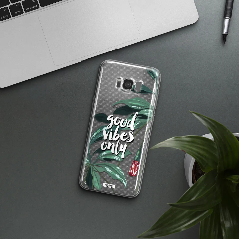 Tropical Vibes Green Samsung S8 Clear TPU Case