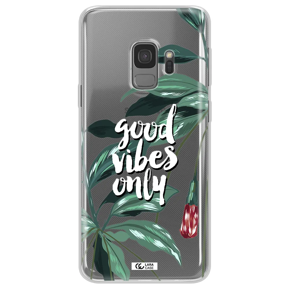 Tropical Vibes Green Samsung S9 Clear TPU Case
