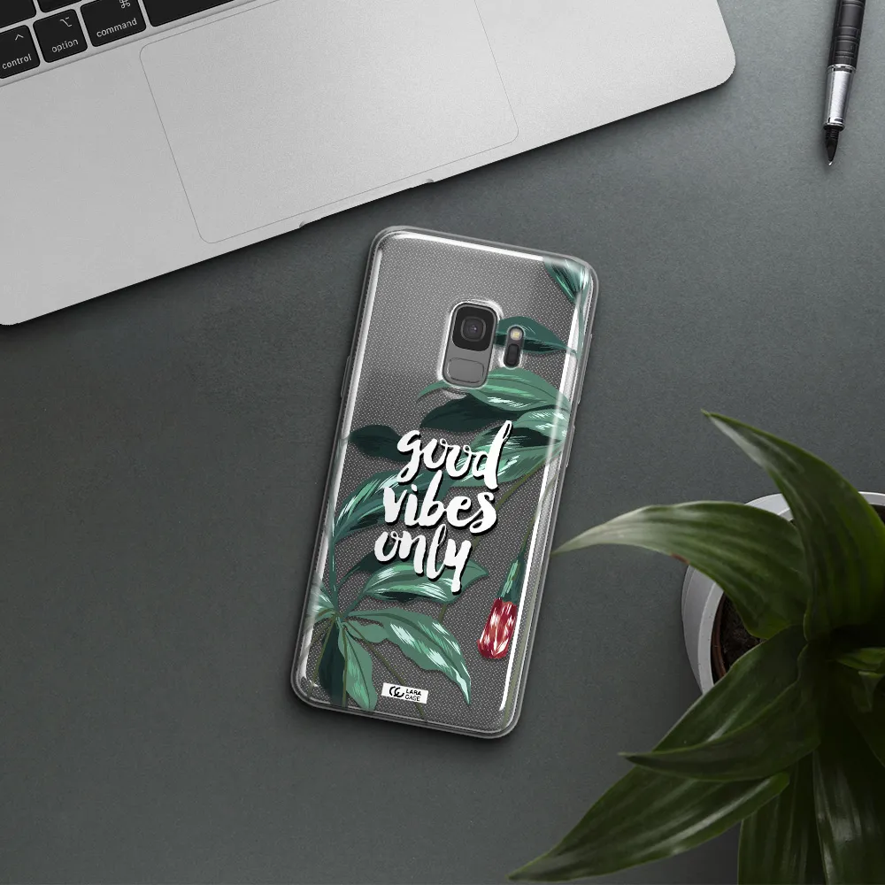 Tropical Vibes Green Samsung S9 Clear TPU Case