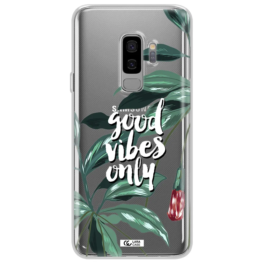 Tropical Vibes Green Samsung S9 Plus Clear TPU Case