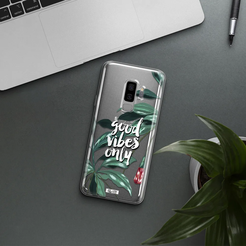 Tropical Vibes Green Samsung S9 Plus Clear TPU Case