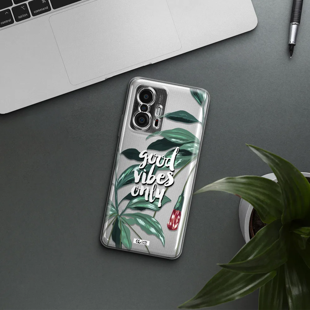 Tropical Vibes Green Xiaomi 11T Clear Tpu Case