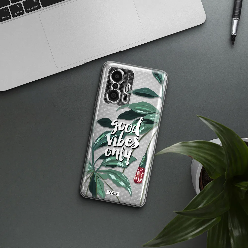 Tropical Vibes Green Xiaomi 11T Pro Clear Tpu Case