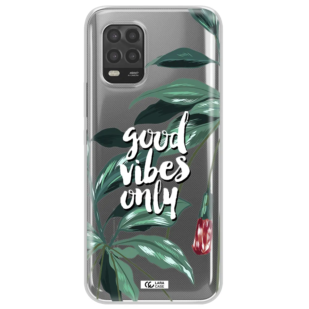 Tropical Vibes Green Xiaomi Mi 10 Lite Clear TPU Case