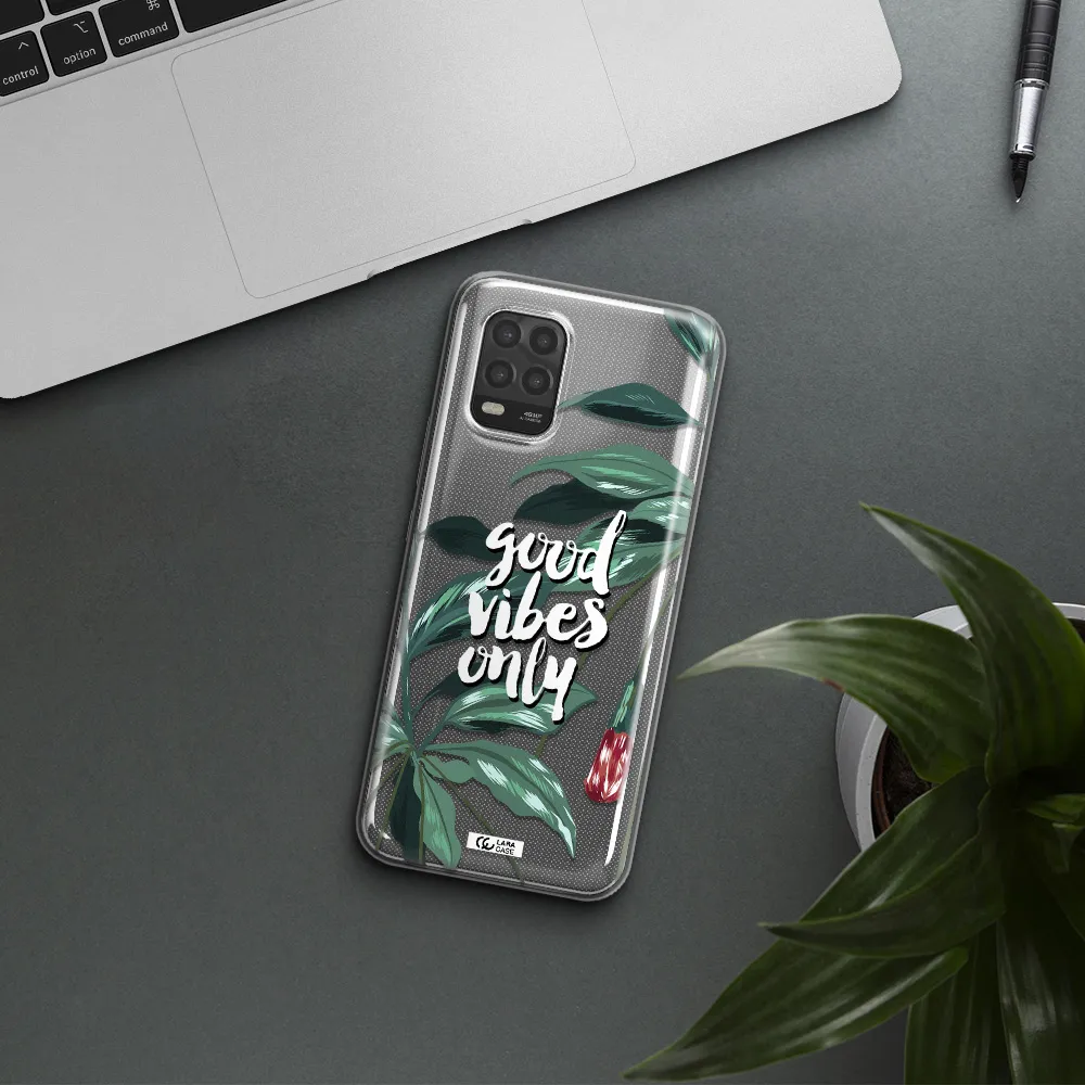 Tropical Vibes Green Xiaomi Mi 10 Lite Clear TPU Case