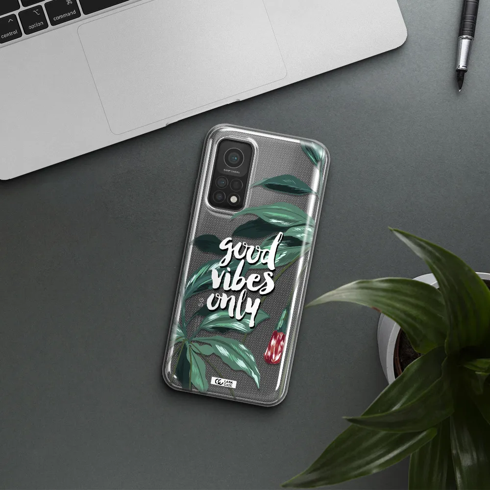 Tropical Vibes Green Xiaomi Mi 10T Clear TPU Case
