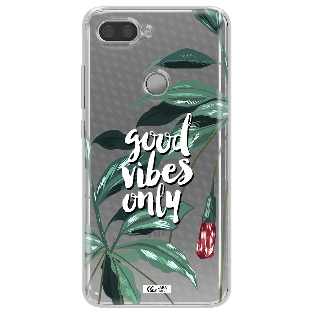 Tropical Vibes Green Xiaomi Mi 8 Lite Clear TPU Case