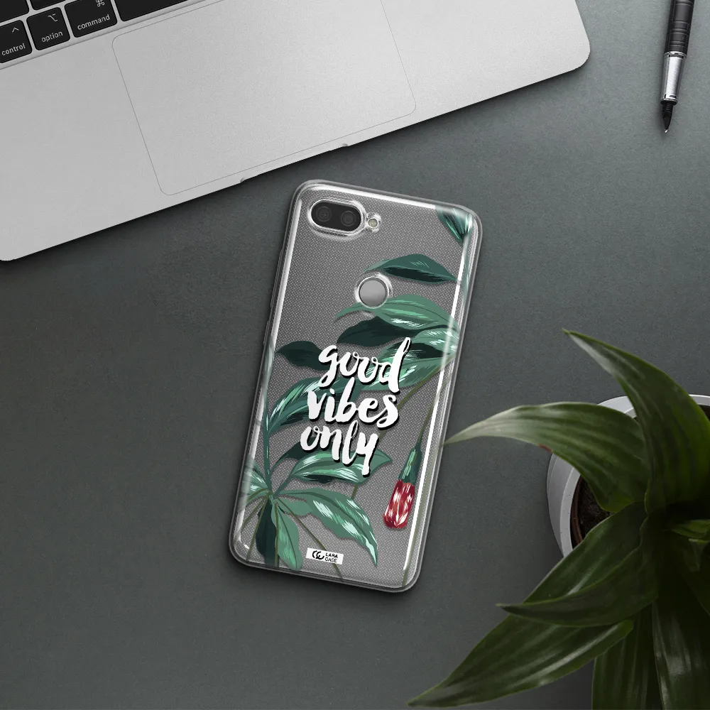 Tropical Vibes Green Xiaomi Mi 8 Lite Clear TPU Case