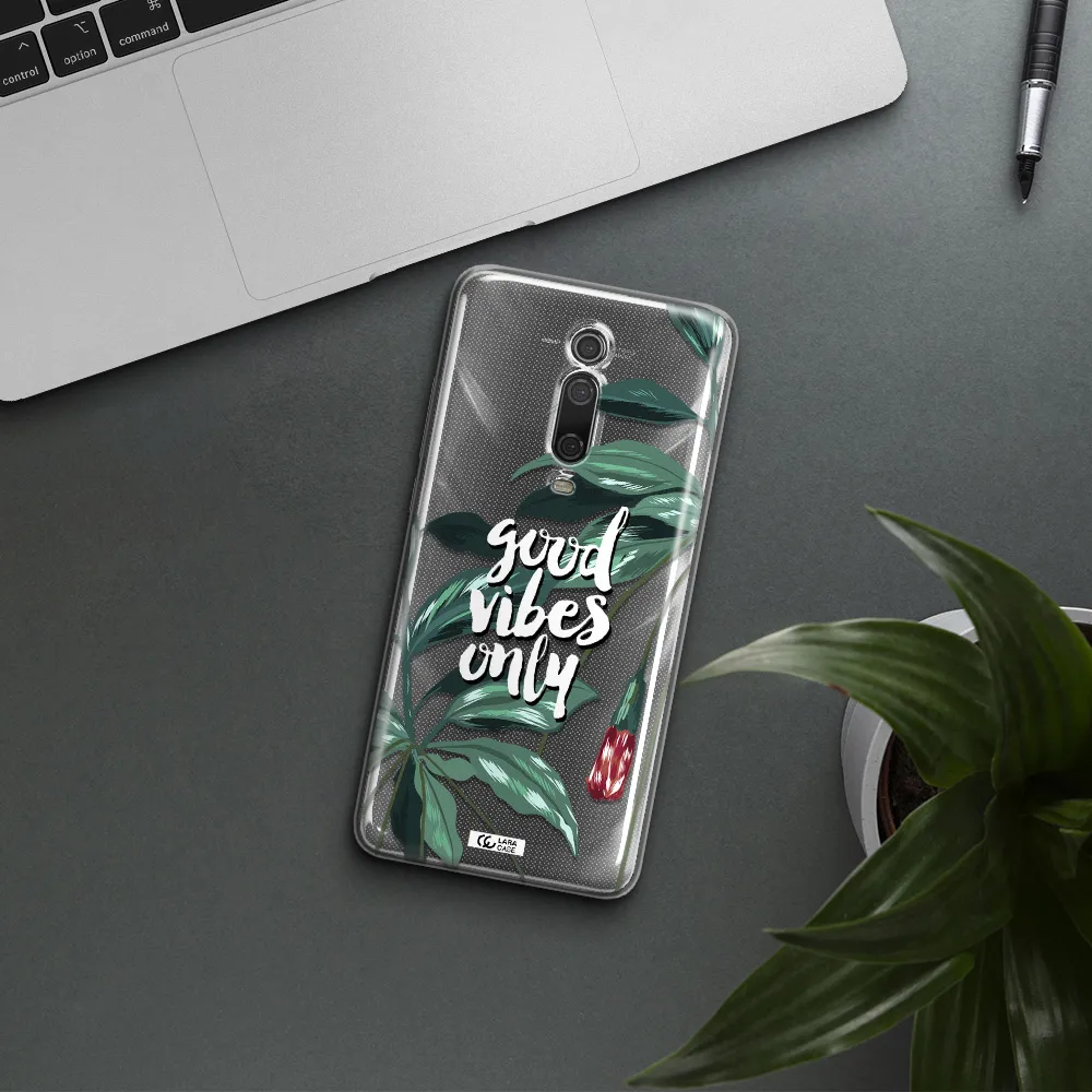 Tropical Vibes Green Xiaomi Mi 9T Clear TPU Case