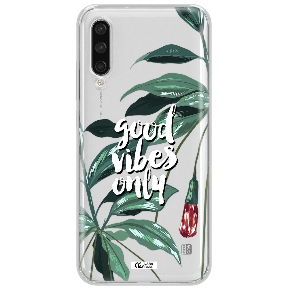 Tropical Vibes Green Xiaomi Mi A3 Clear Tpu Case