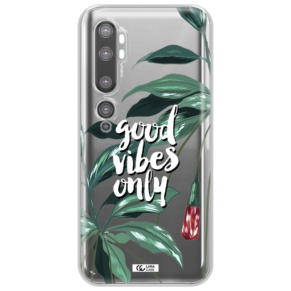 Tropical Vibes Green Xiaomi Mi Note 10 Clear TPU Case