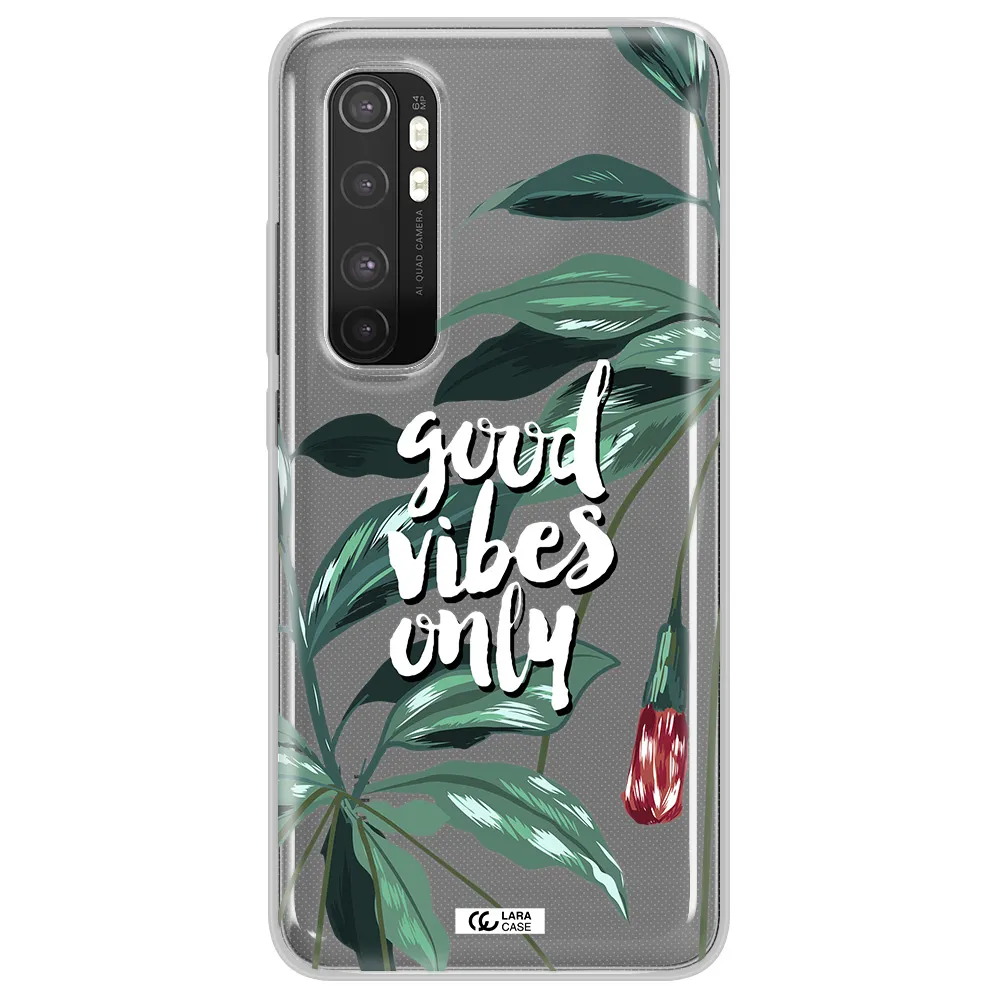 Tropical Vibes Green Xiaomi Mi Note 10 Lite Clear TPU Case