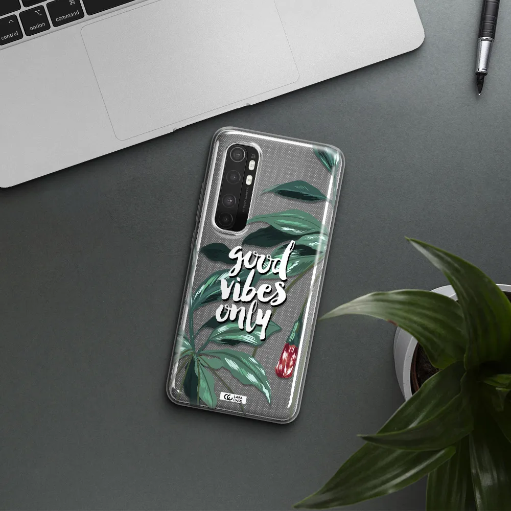Tropical Vibes Green Xiaomi Mi Note 10 Lite Clear TPU Case