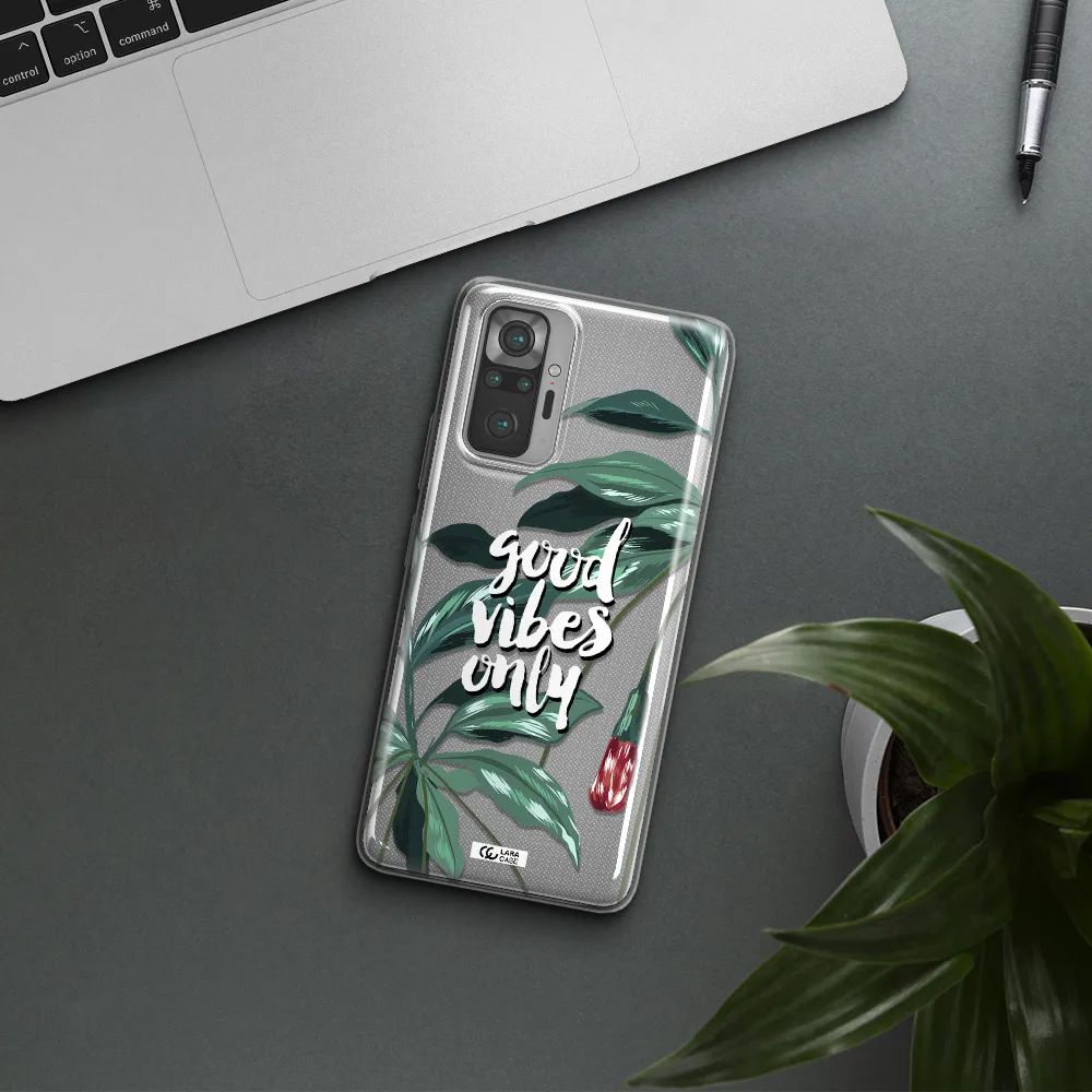 Tropical Vibes Green Xiaomi Note 10 Pro Clear TPU Case