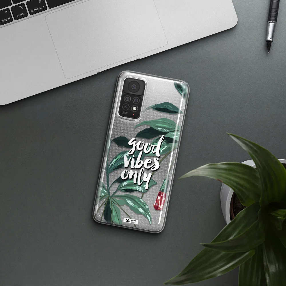 Tropical Vibes Green Xiaomi Note 11 Pro Clear TPU Case