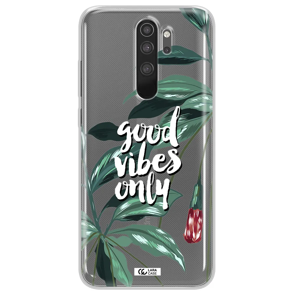 Tropical Vibes Green Xiaomi Note 8 Pro Clear TPU Case