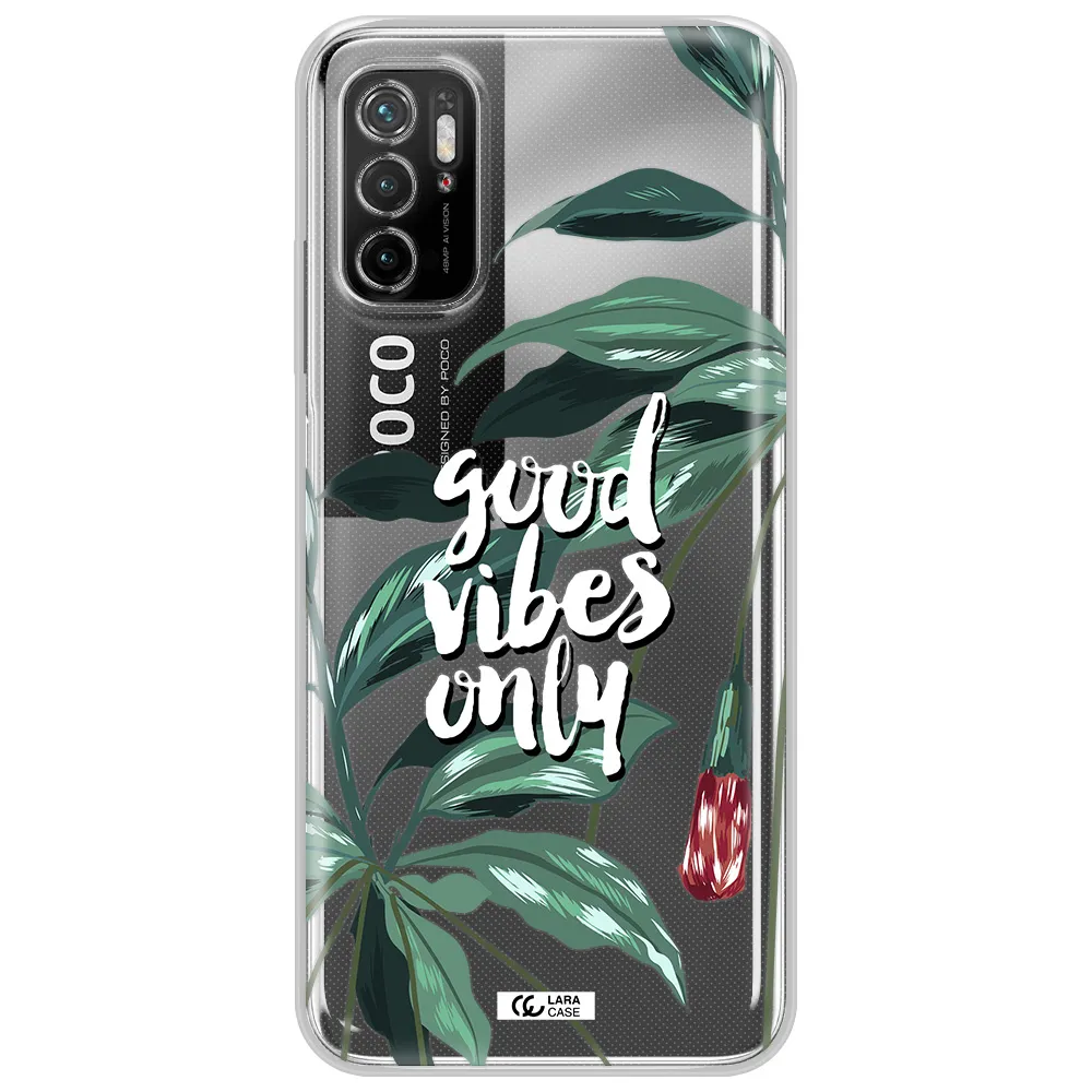 Tropical Vibes Green Xiaomi Poco M3 Pro Clear Tpu Case