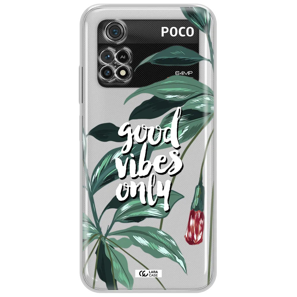 Tropical Vibes Green Xiaomi Poco M4 Pro 4G Clear Tpu Case