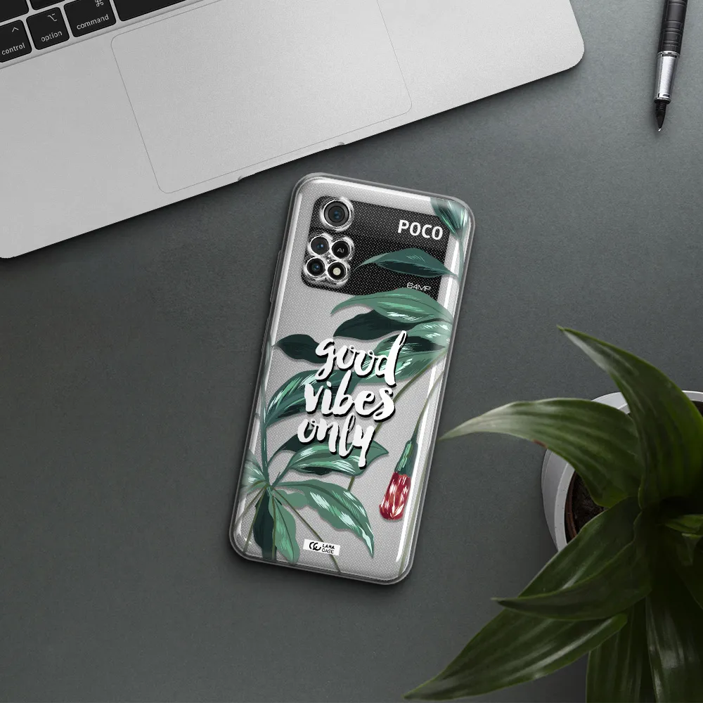 Tropical Vibes Green Xiaomi Poco M4 Pro 4G Clear Tpu Case