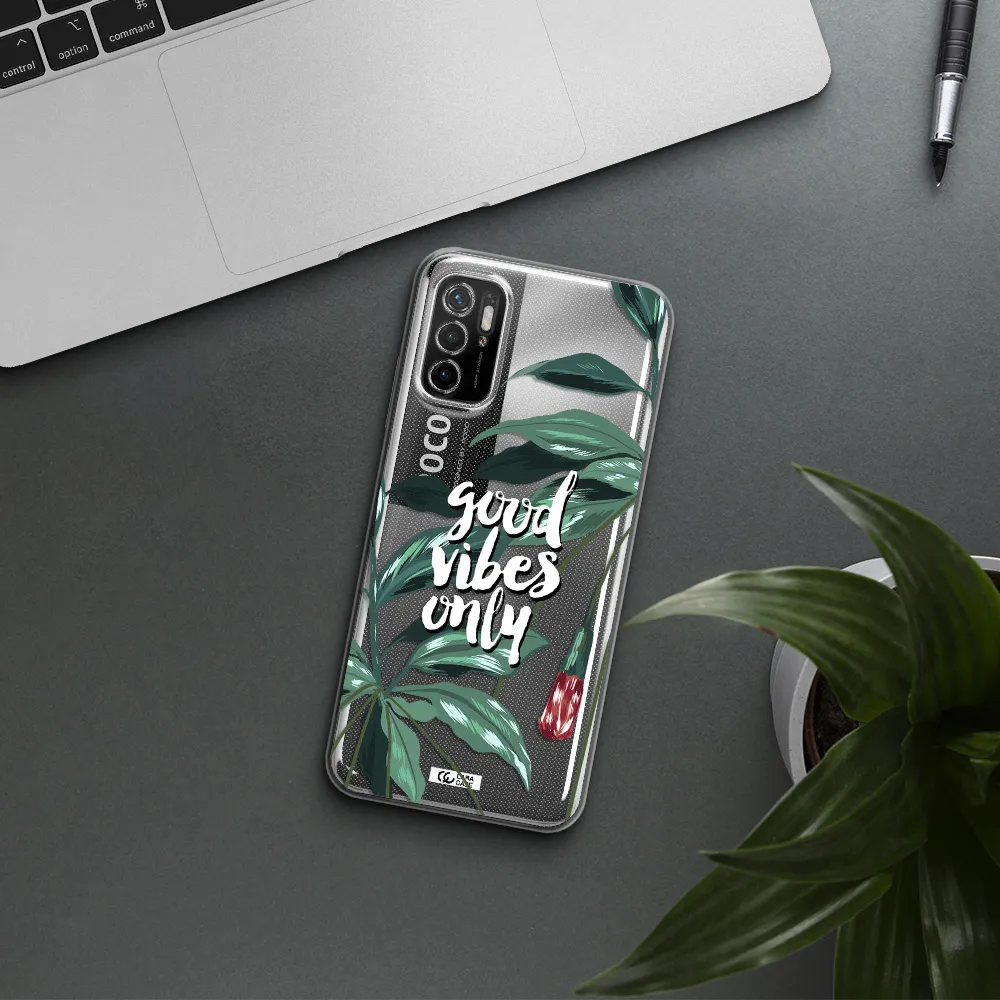 Tropical Vibes Green Xiaomi Poco M4 Pro 5G Clear Tpu Case