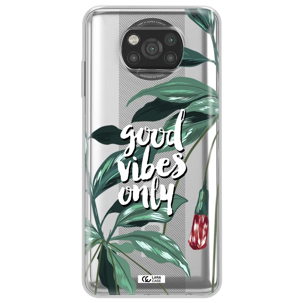 Tropical Vibes Green Xiaomi Poco X3 Clear TPU Case