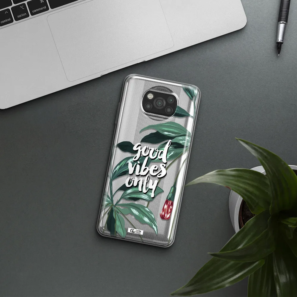 Tropical Vibes Green Xiaomi Poco X3 Clear TPU Case