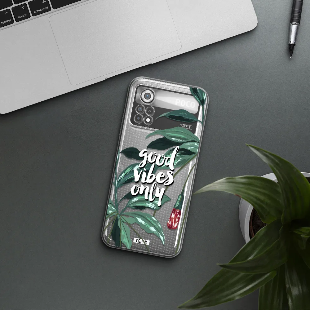 Tropical Vibes Green Xiaomi Poco X4 Pro Clear TPU Case