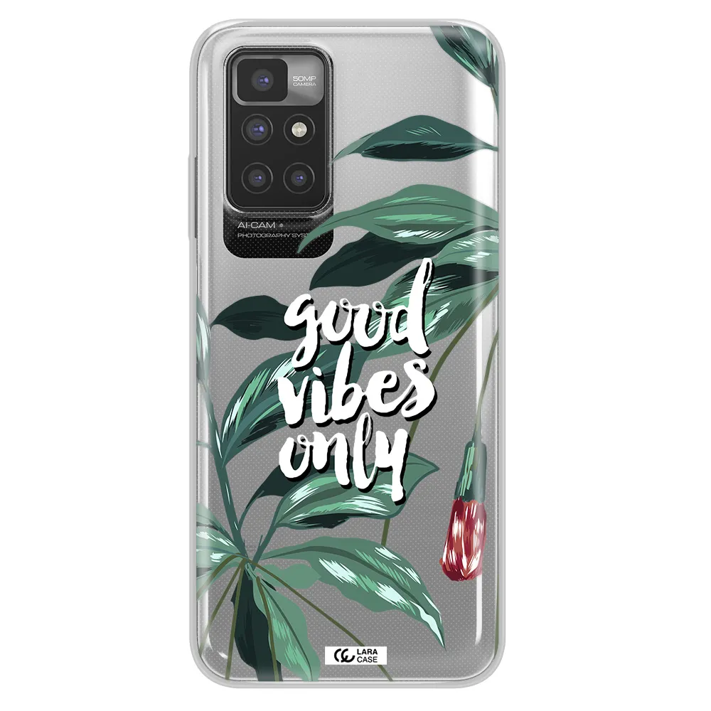 Tropical Vibes Green Xiaomi Redmi 10 Clear TPU Case