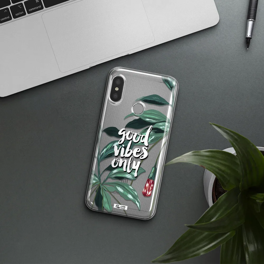 Tropical Vibes Green Xiaomi Redmi 6 Pro Clear TPU Case