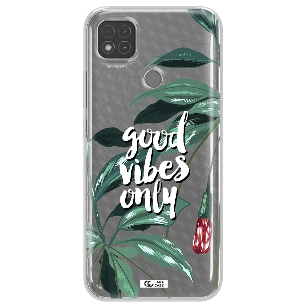 Tropical Vibes Green Xiaomi Redmi 9C Clear TPU Case