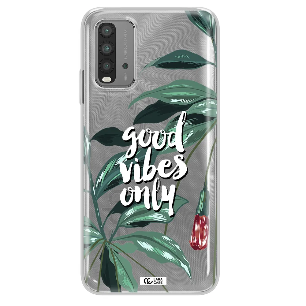 Tropical Vibes Green Xiaomi Redmi 9T Clear TPU Case