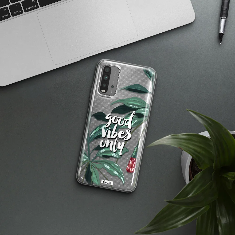 Tropical Vibes Green Xiaomi Redmi 9T Clear TPU Case