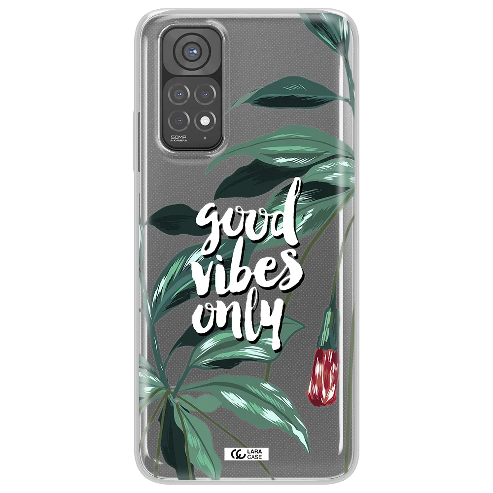 Tropical Vibes Green Xiaomi Redmi Note 11 Clear TPU Case