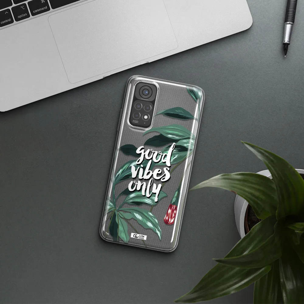 Tropical Vibes Green Xiaomi Redmi Note 11 Clear TPU Case
