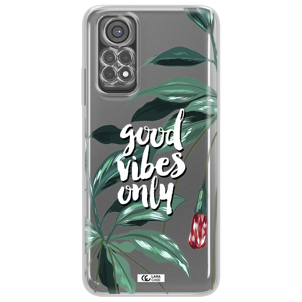 Tropical Vibes Green Xiaomi Redmi Note 11S Clear Tpu Case