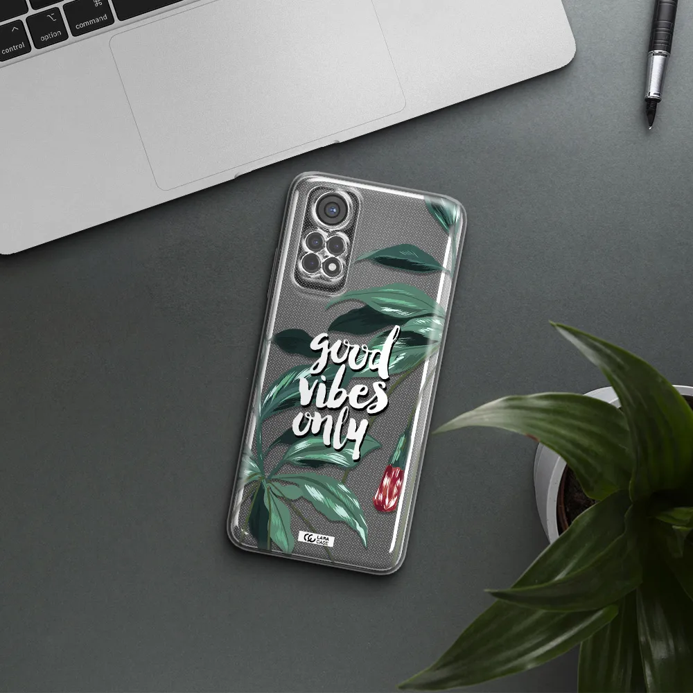 Tropical Vibes Green Xiaomi Redmi Note 11S Clear Tpu Case