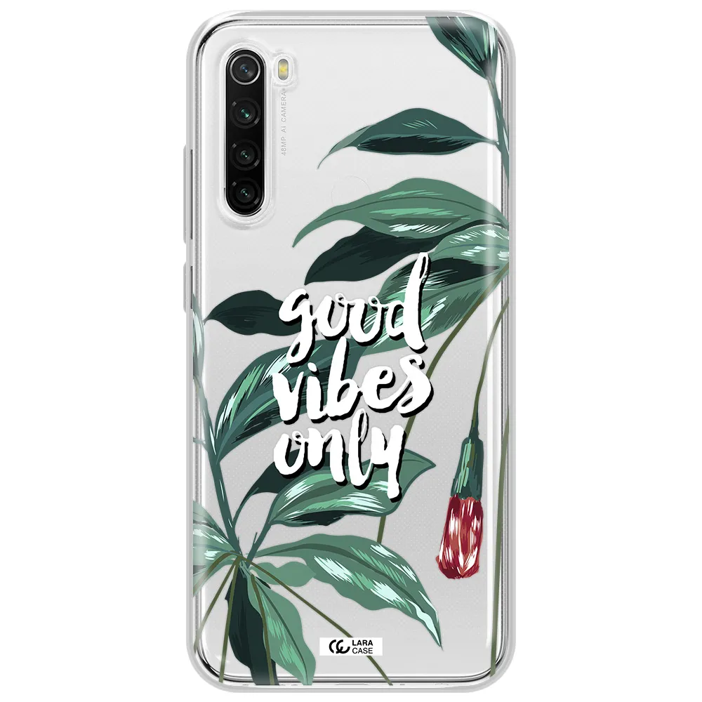 Tropical Vibes Green Xiaomi Redmi Note 8T Clear Tpu Case