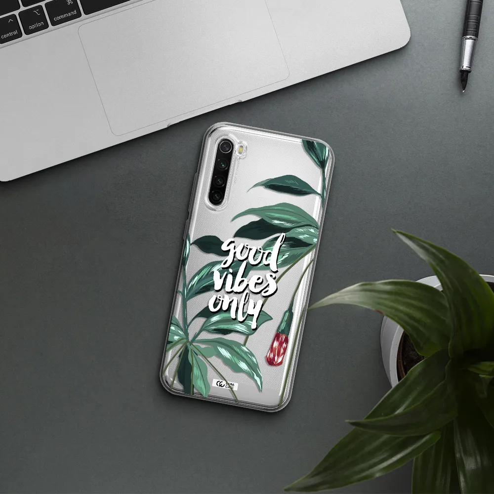 Tropical Vibes Green Xiaomi Redmi Note 8T Clear Tpu Case