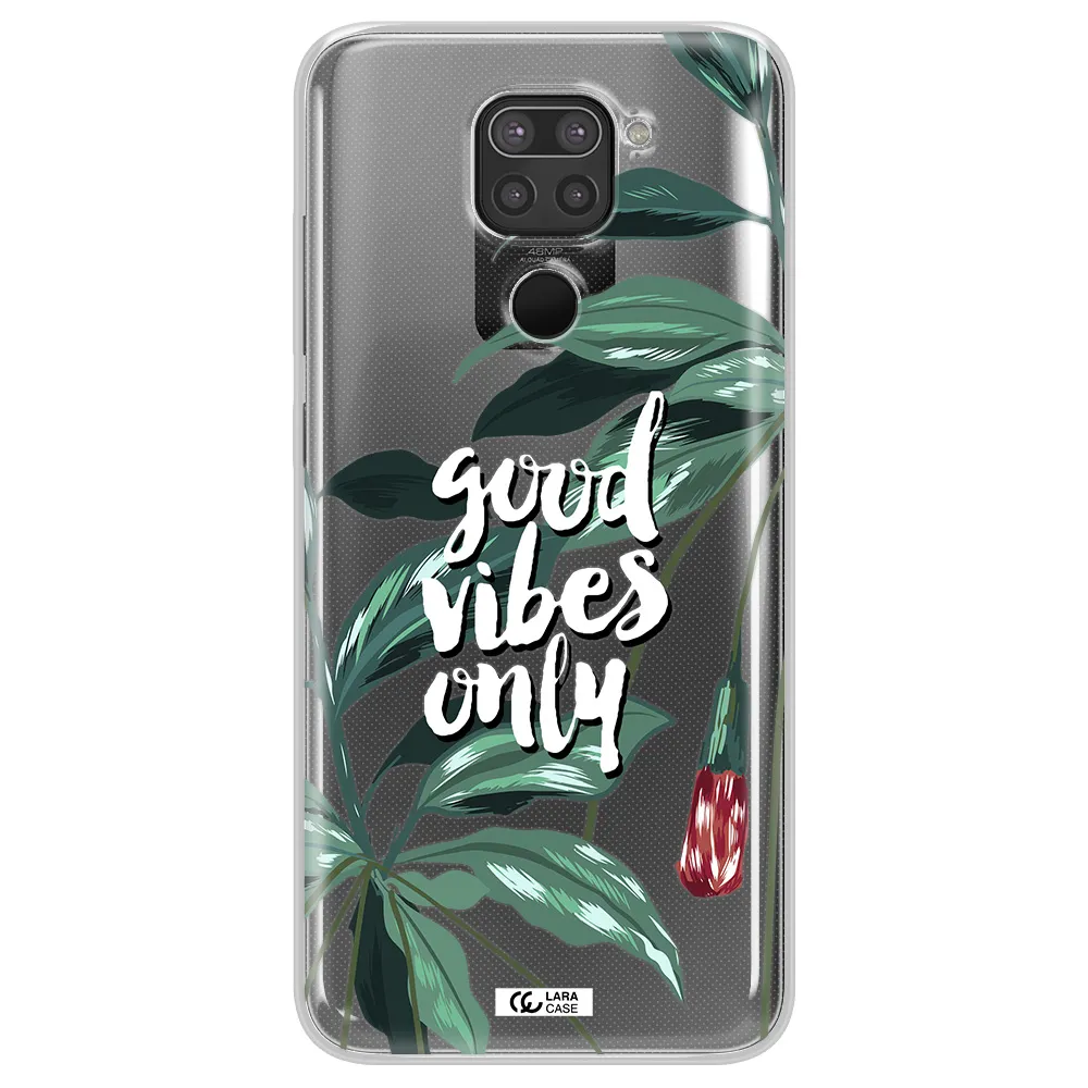 Tropical Vibes Green Xiaomi Redmi Note 9 Clear TPU Case