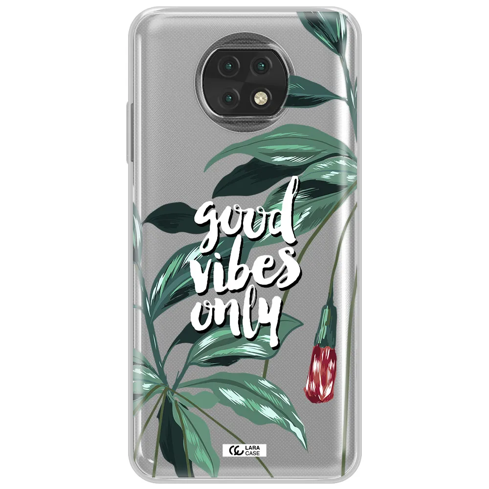 Tropical Vibes Green Xiaomi Redmi Note 9T Clear Tpu Case